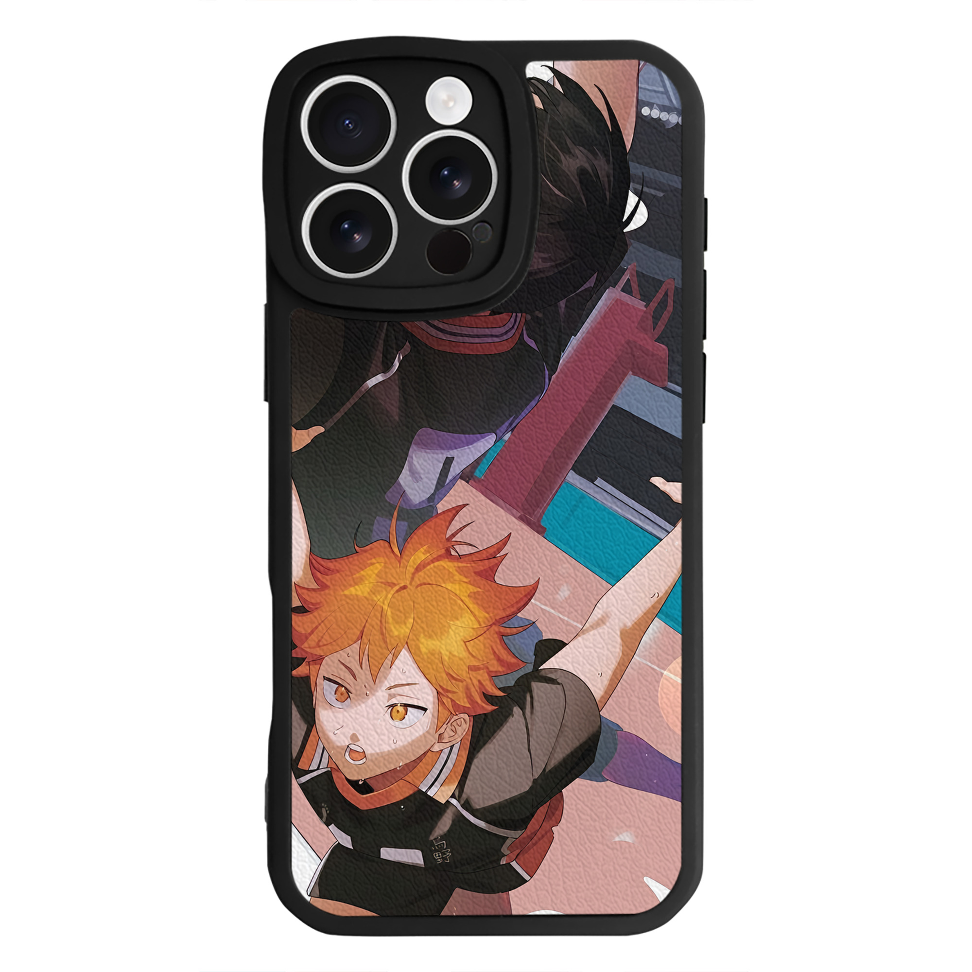 （画像用） ハイキュー!! Haikyu!! 【iPhone 16シリーズ対応】シリコンスマホケース（レザー調） 材質：シリコン